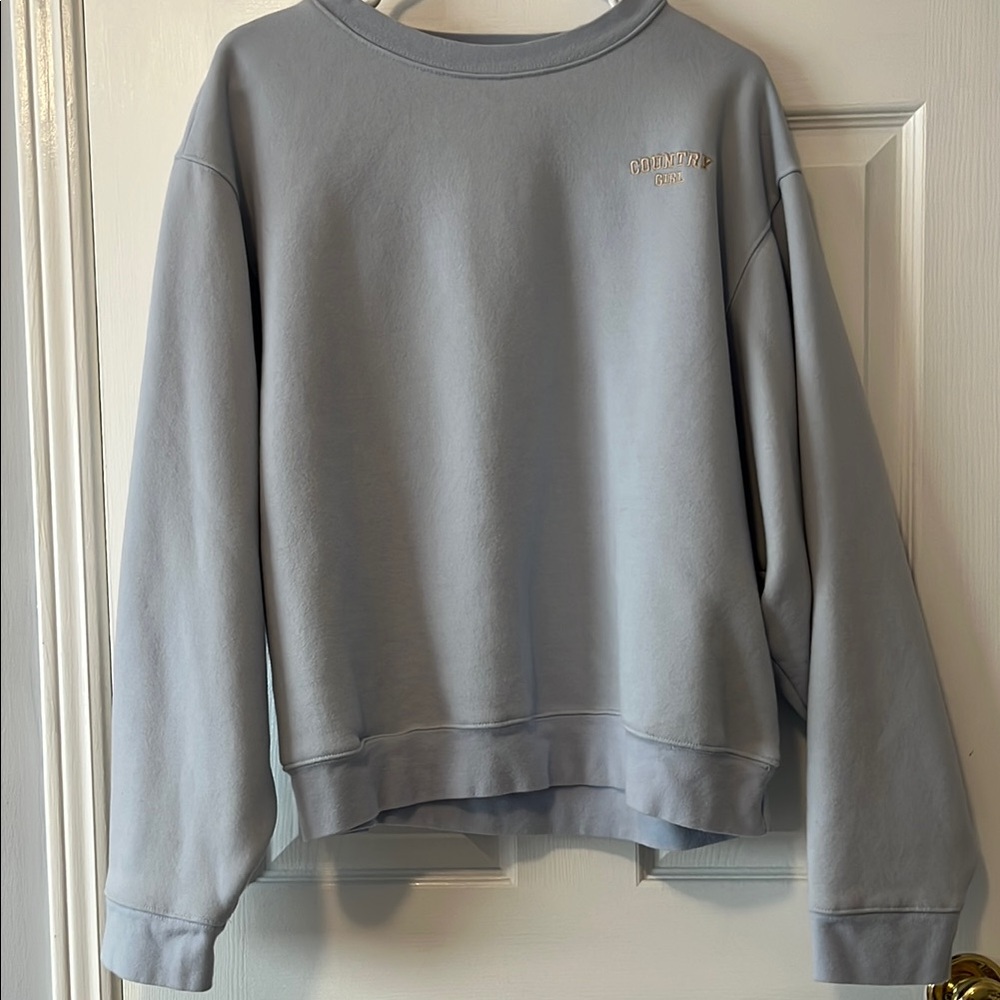 Brunette The Label baby blue  Crew Neck Sweater